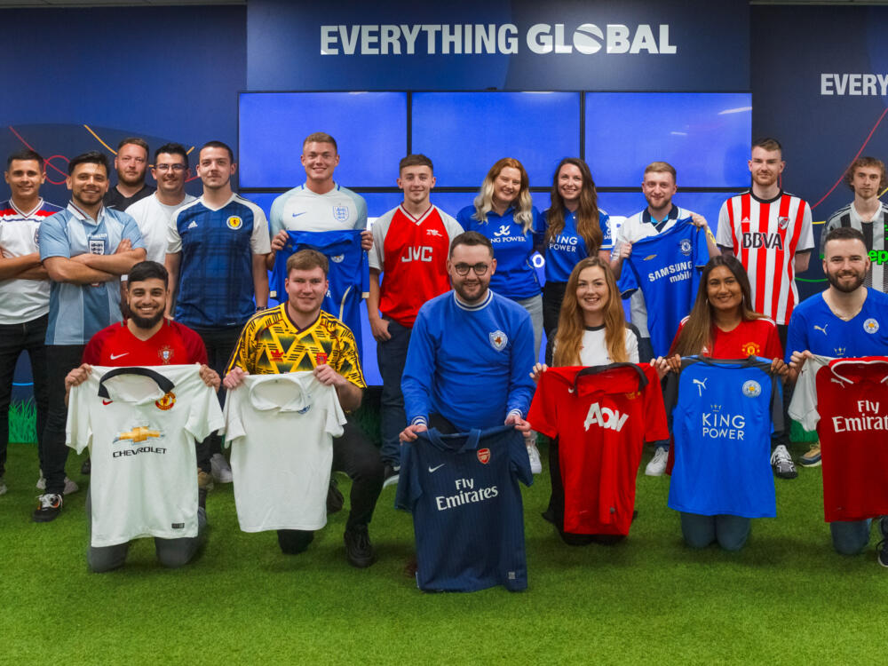EverythingGlobal wears football kits to raise money for charity KitAid
